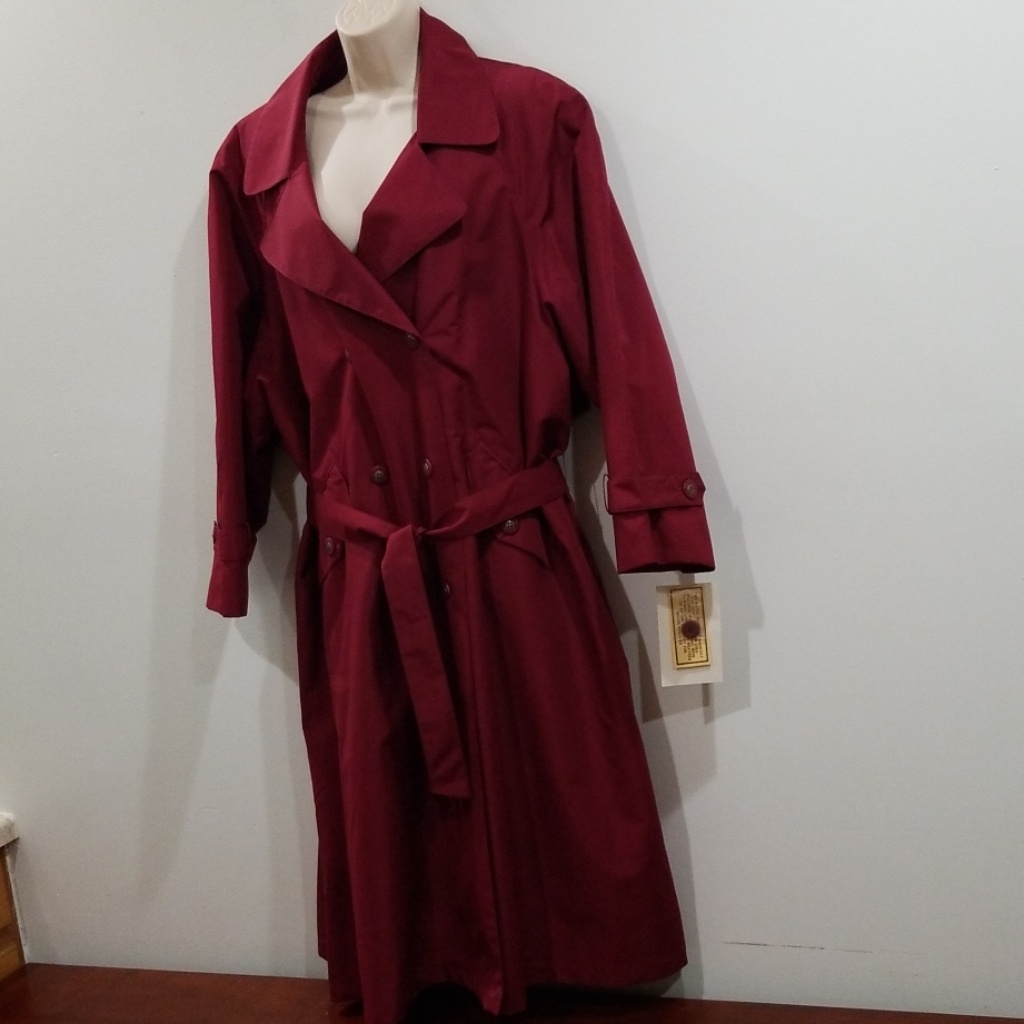 Sue Brett 18wp Double Breasted Maxi Trench Coat